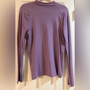 Anthropologie Mock Neck XL Purple